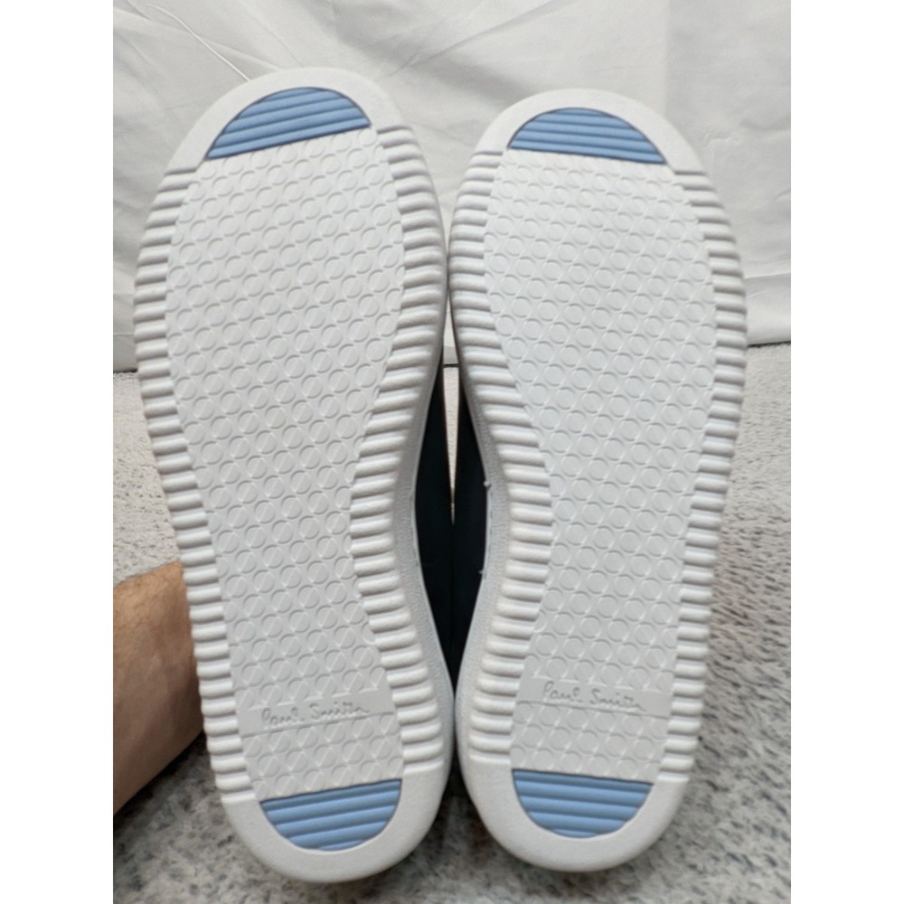 Paul Smith Miyata Sneakers Womens 6.5-7.0 Navy White Leather Suede Trainers NIB - Picture 7 of 10